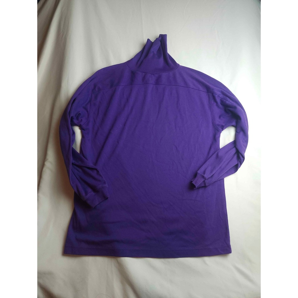 Casual Corner Vintage Purple Turtleneck Long Sleeve Top Small